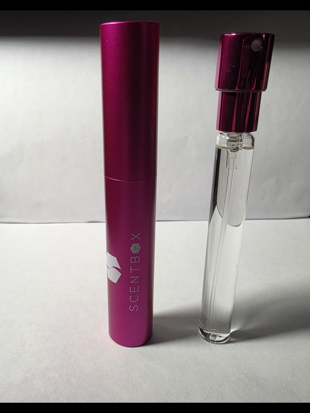 Scentbox Portable Pink Travel Perfume And Atomizer